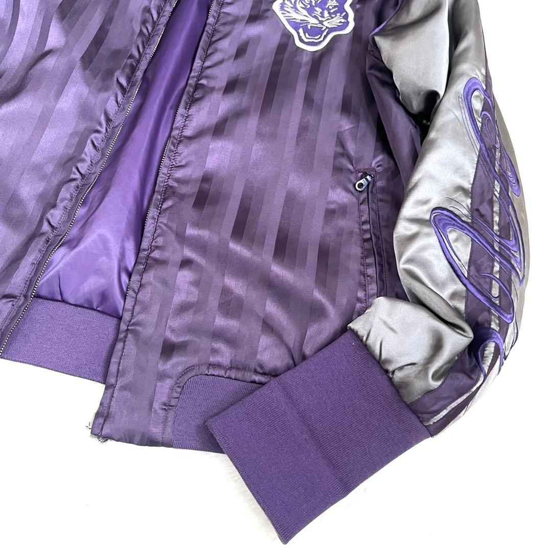 【オニツカタイガー】 メンズ 中綿入り スカジャン パープル Lサイズ