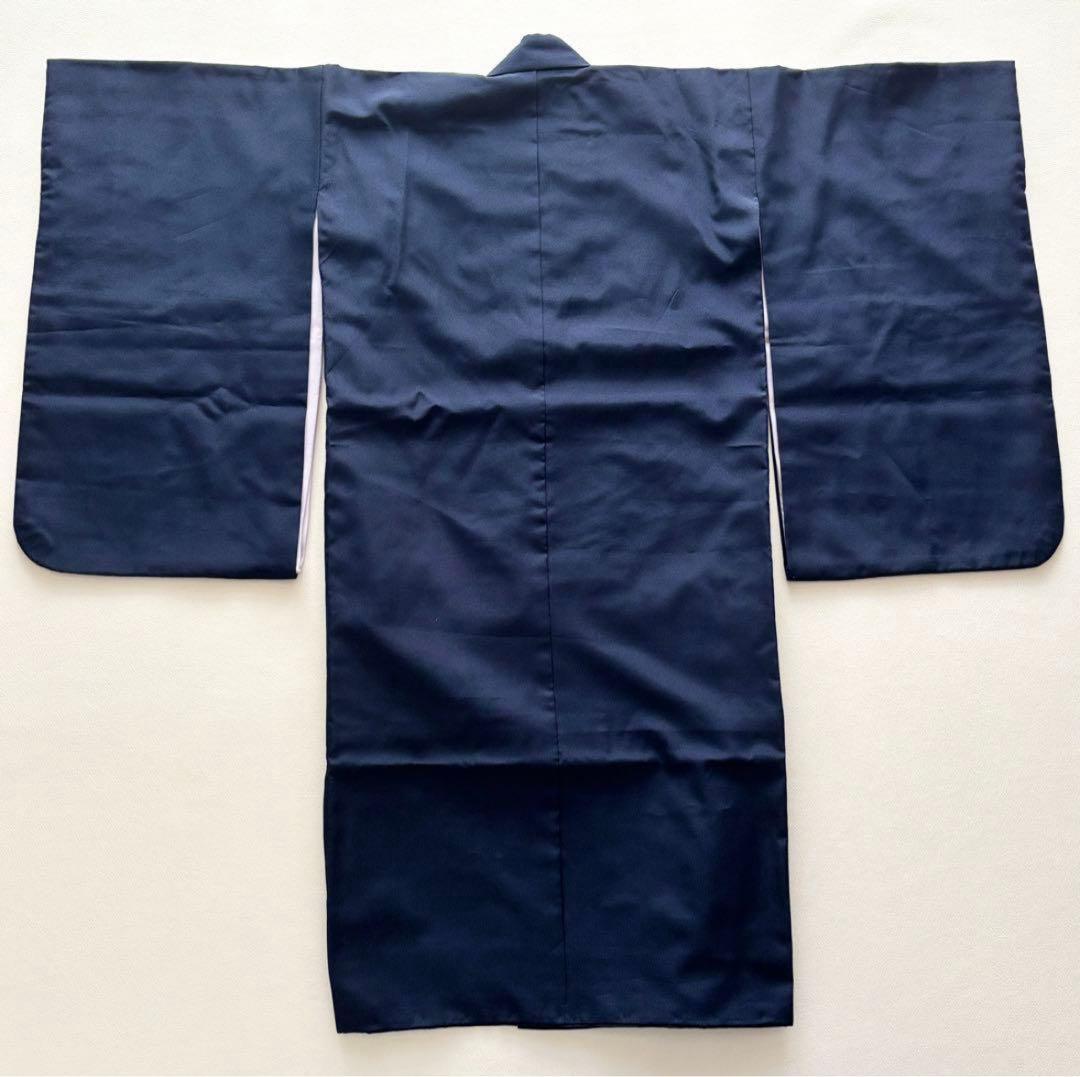 七五三　5歳　男の子　着物　羽織　袴　フルセット　兜　紺色　百日祝い