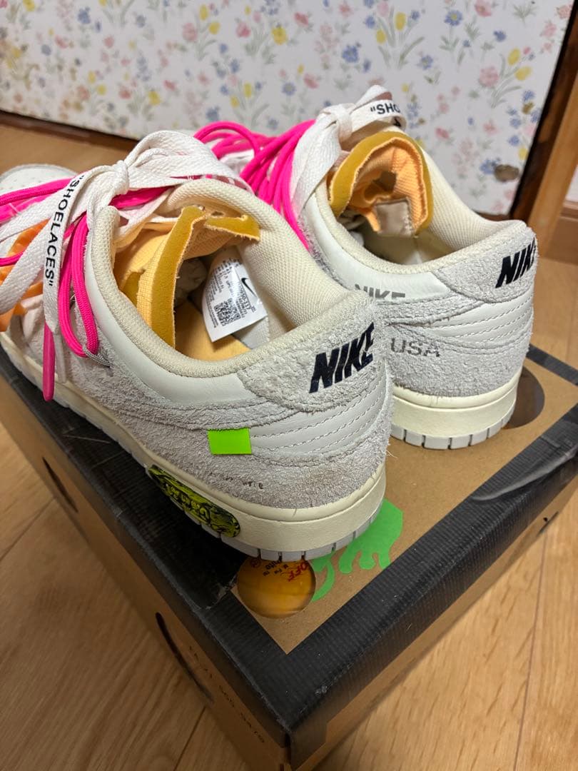 靴 NIKE Off-White DUNK LOW 17/50 US9.5