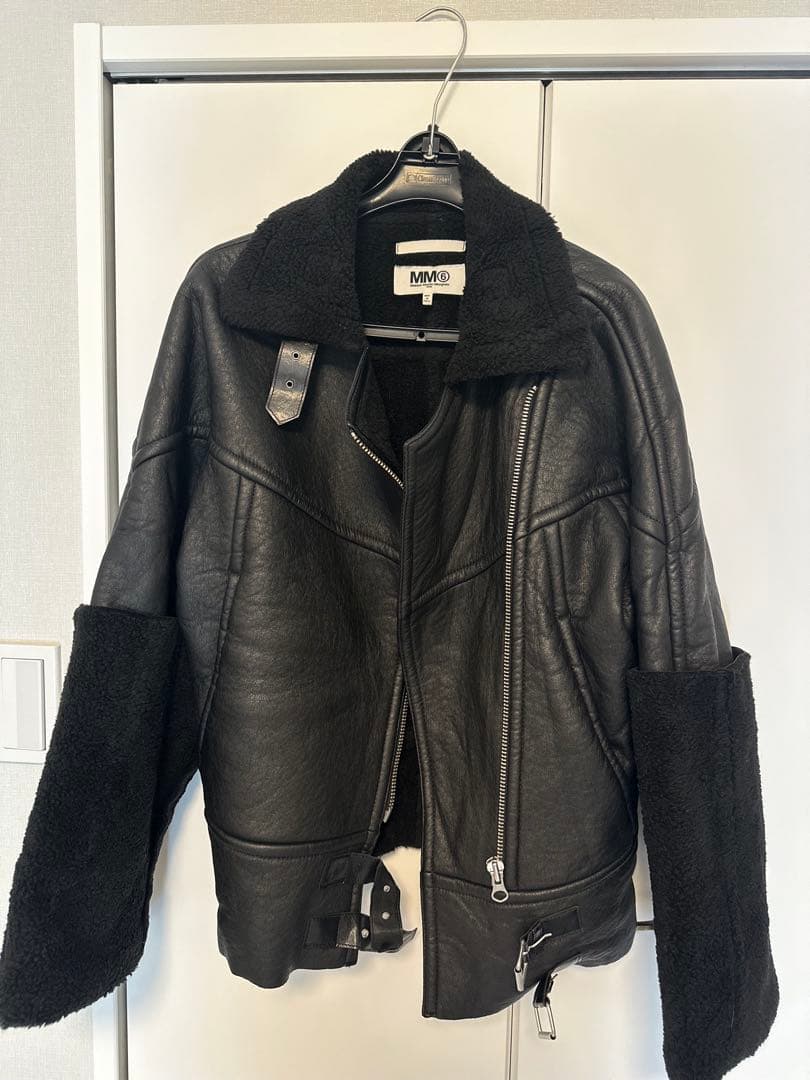 MM6 Maison Martin Margielaフェイクムートン、ライダース