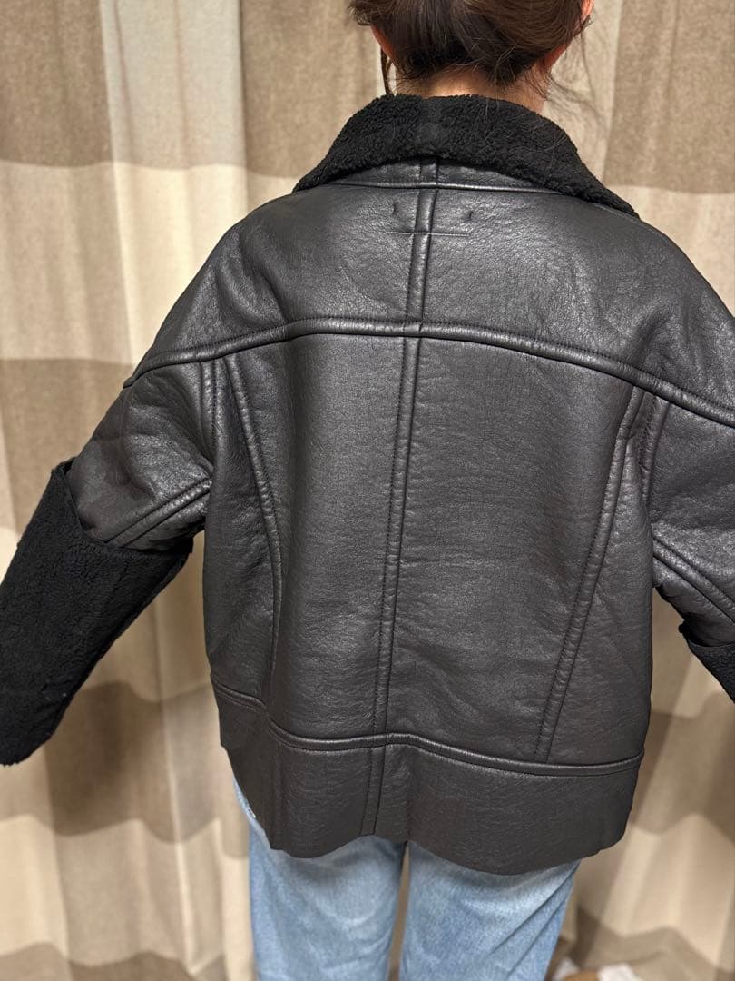 MM6 Maison Martin Margielaフェイクムートン、ライダース