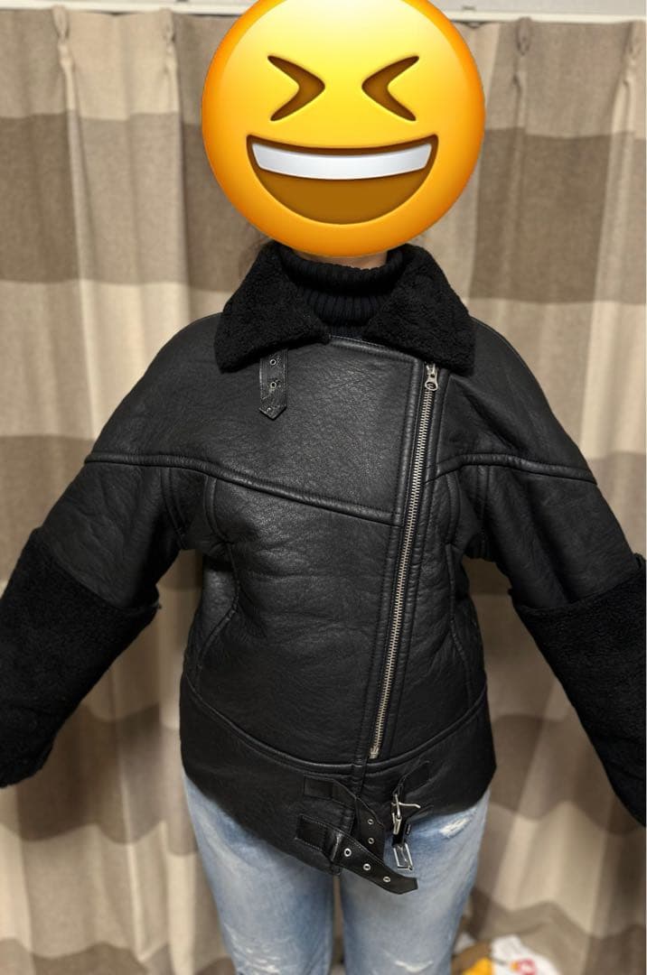 MM6 Maison Martin Margielaフェイクムートン、ライダース