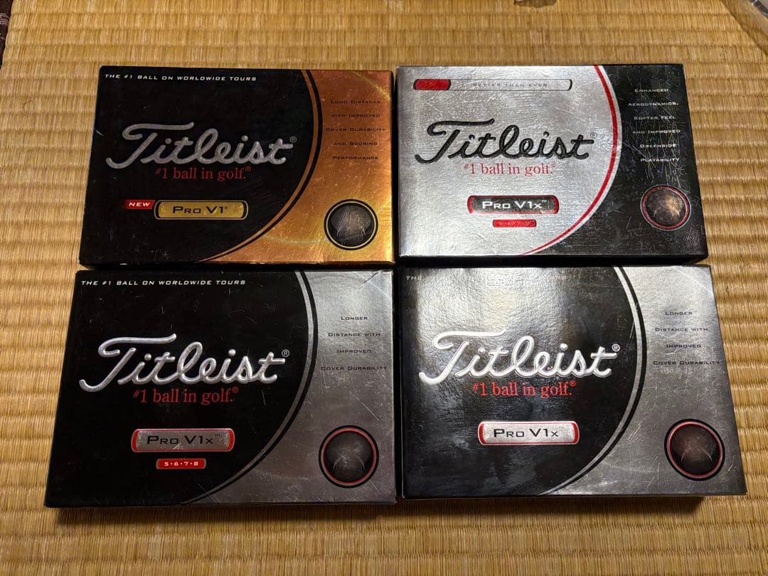 【新品未使用】Titleist Pro V1 V1xゴルフボール 4ダース
