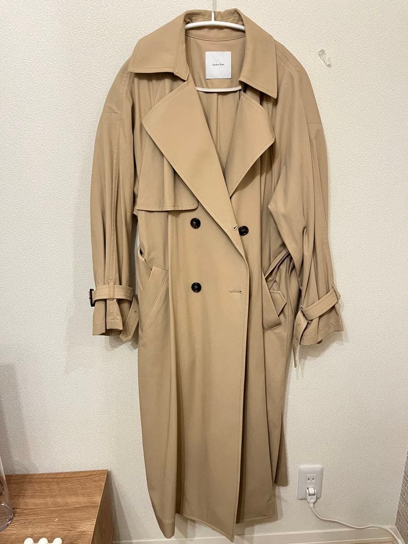 Spick & Span ツイルコットンオーバートレンチ