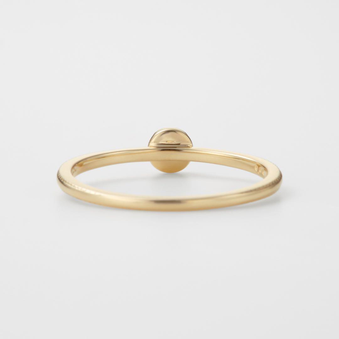 agete 7号 ダイヤモンドリングK10 ゴールド