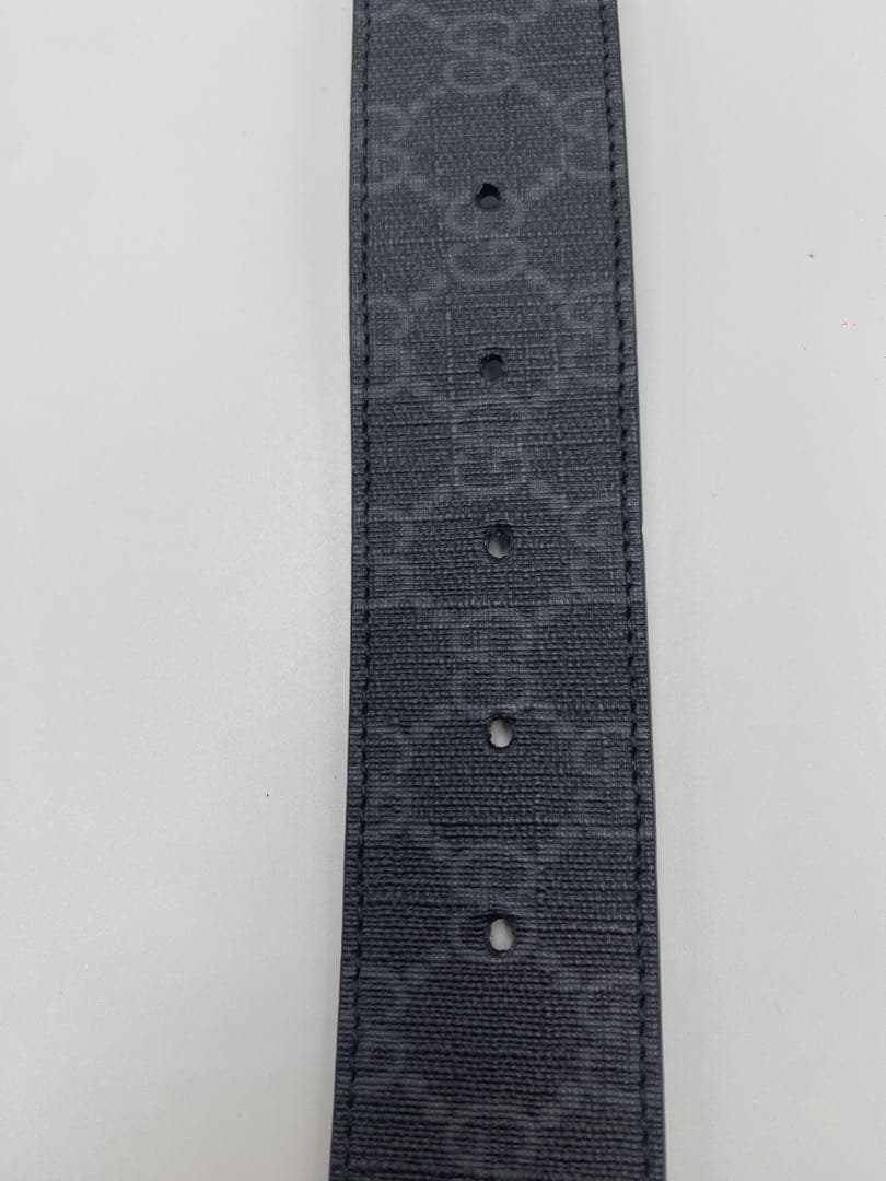 グッチ GUCCI GG スプリーム ベルト シルバー金具 メンズ KGDHX