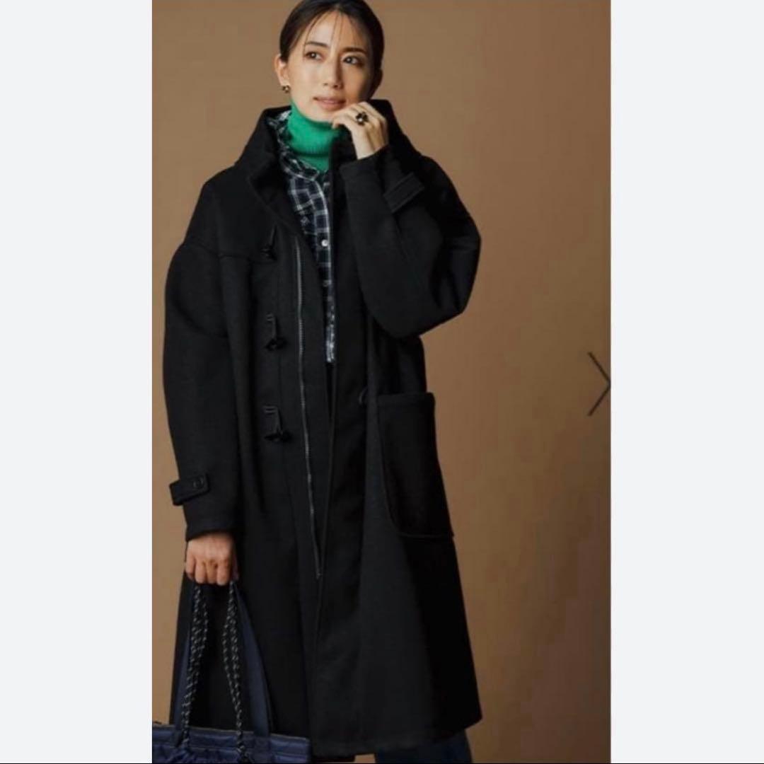 フォルム　FORME 東原亜希　ダッフルコート　ロングコート　黒