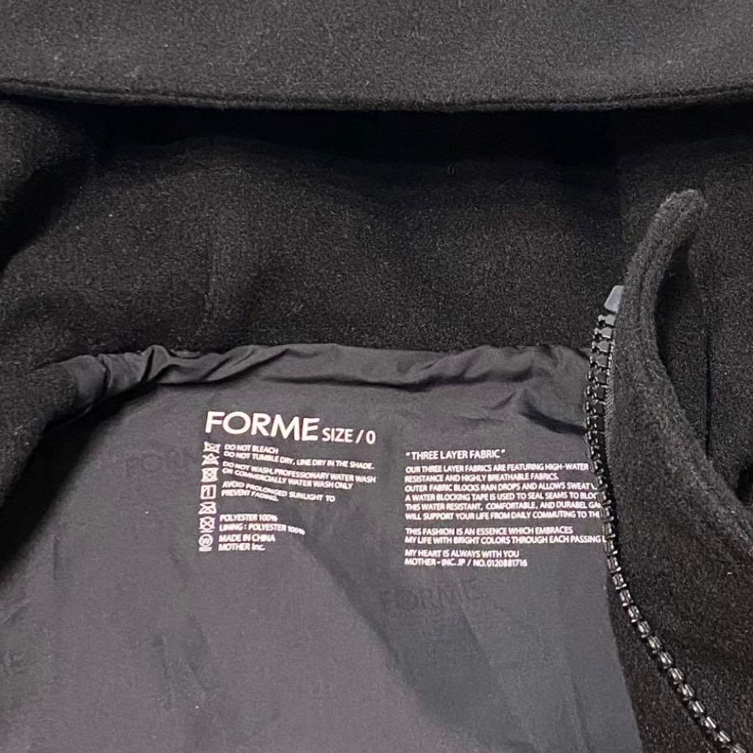 フォルム　FORME 東原亜希　ダッフルコート　ロングコート　黒
