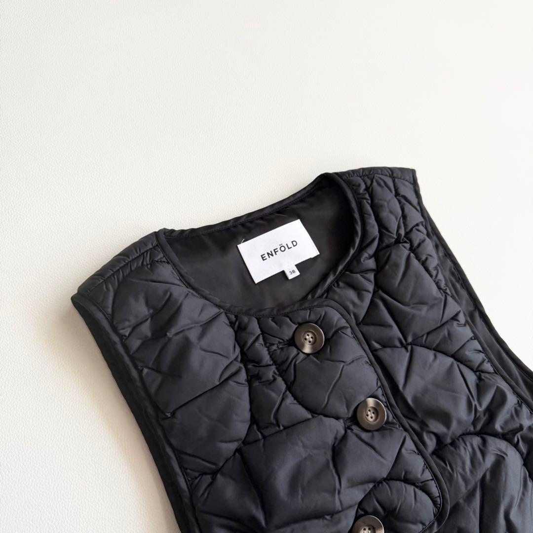 23AW 【エンフォルド】 ENFOLD SKIN VEST キルティングベスト