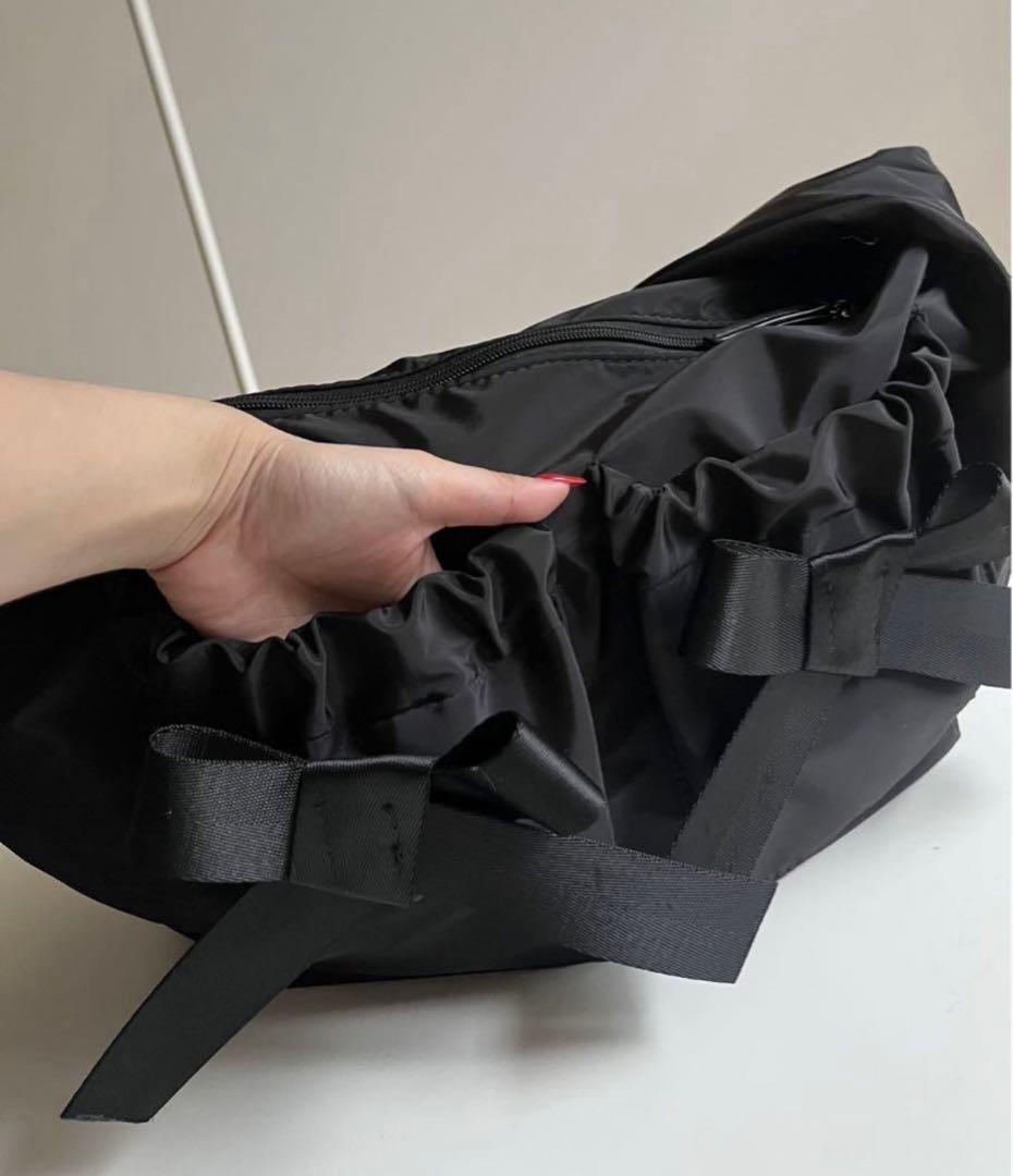 さーぽんバック撥水リボンナイロンショルダーバッグ