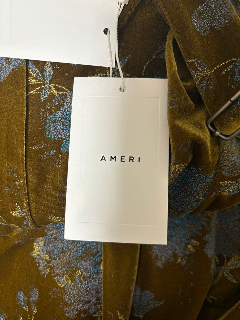 【MMERI VINTAGE】FLOWER PRINT VELOUR PANTS