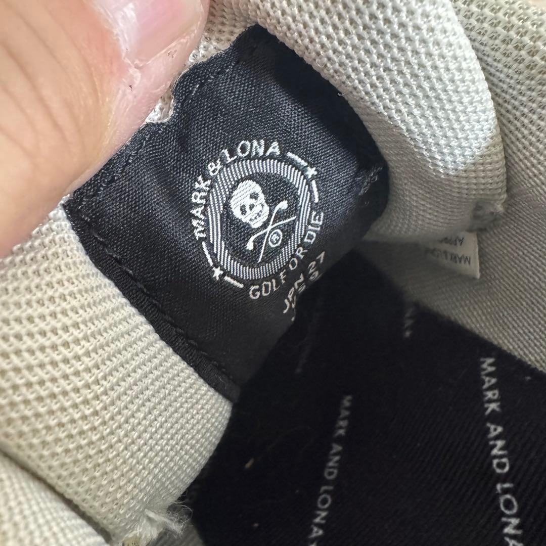 MARK ＆LONA ゴルフシューズ ホワイト スカル 27cm