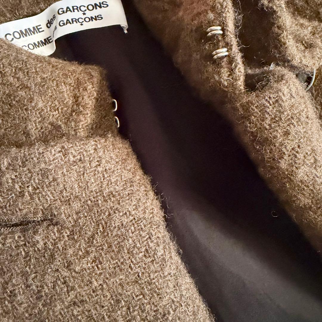 希少 【コムデギャルソン】00s 縮絨 断ち切り ショートトレンチコート