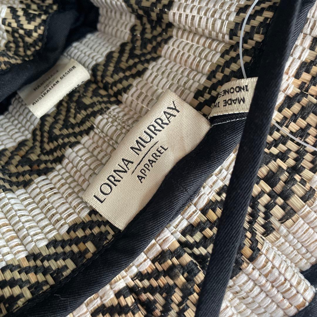 Lorna Murray バケットハット S/M ホワイト/ブラック