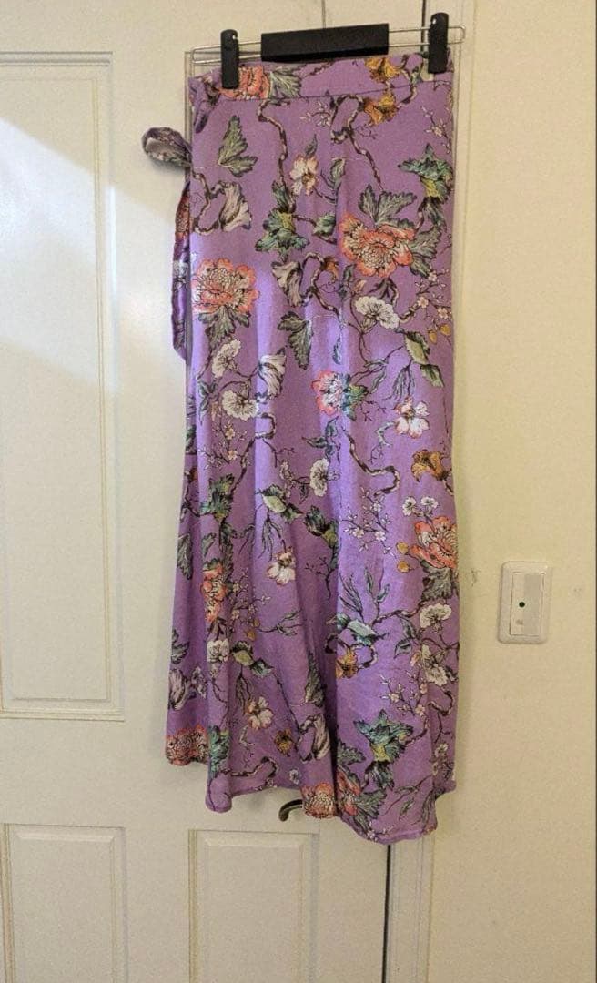MYLAN レア！フラワープリント巻スカート
