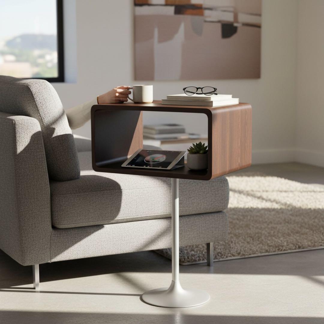 ミッドセンチュリーモダン　テレフォンラック　サイドテーブル　ヴィンテージ　レトロ