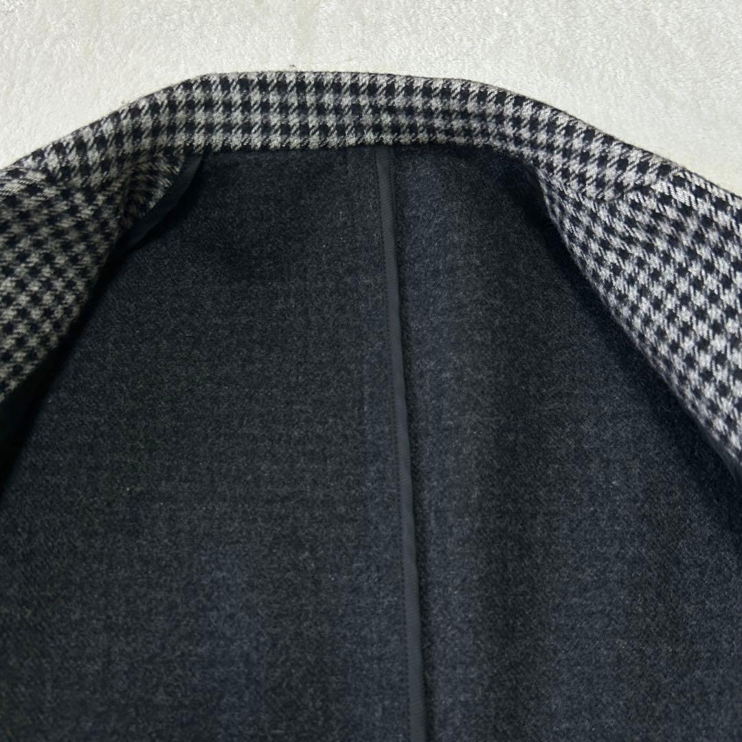 美品 エディフィス ロロピアーナ ダブルフェイス シングルチェスターコート42