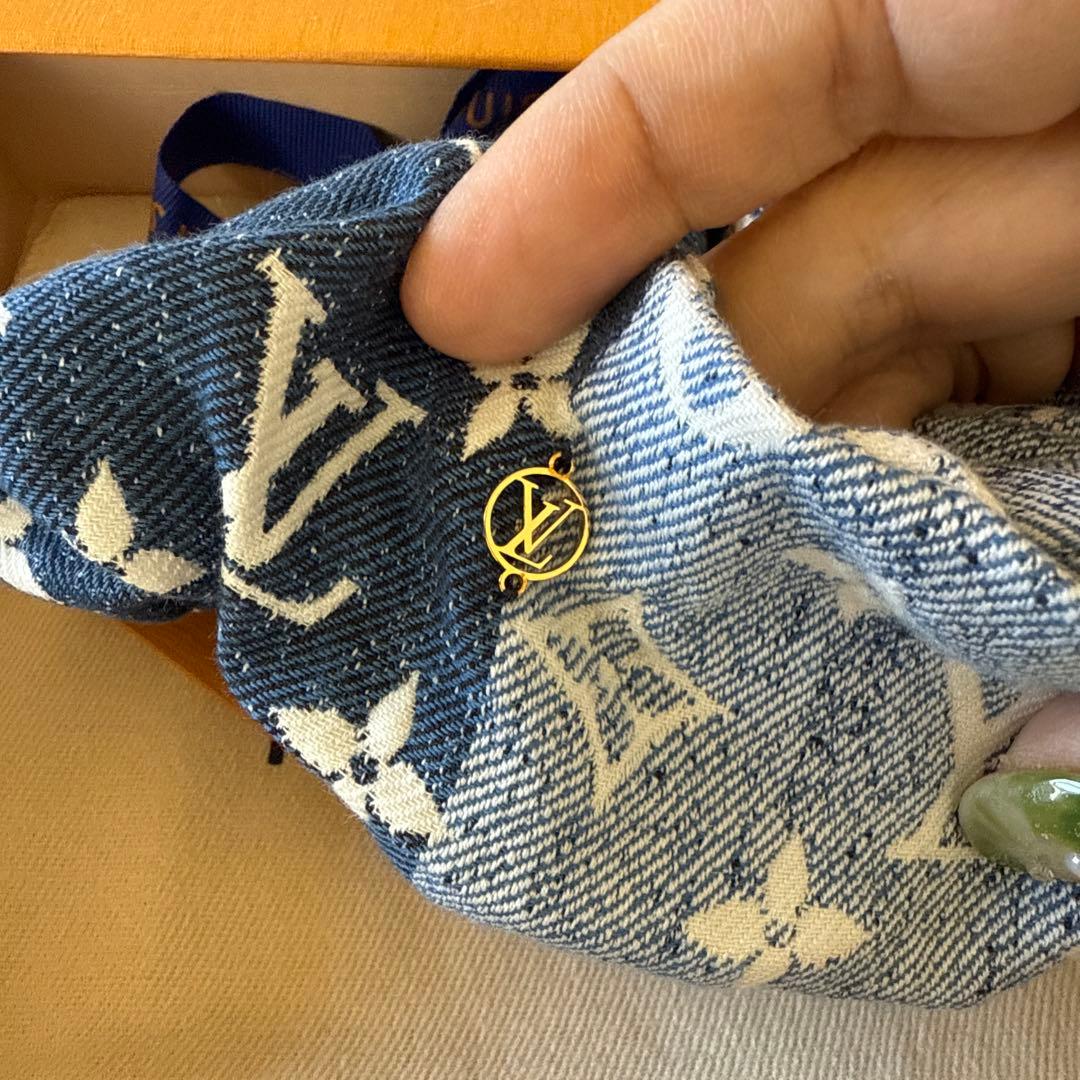 ルイヴィトン シュシュ デニム レディース ヘアーアクセサリー M77439