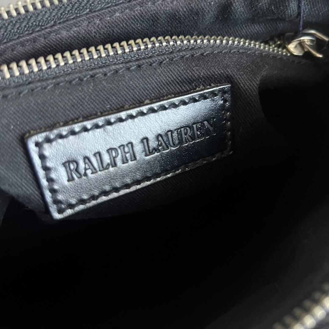 【希少】 ラルフローレン ミニ ボストン バッグ レザー Ralph