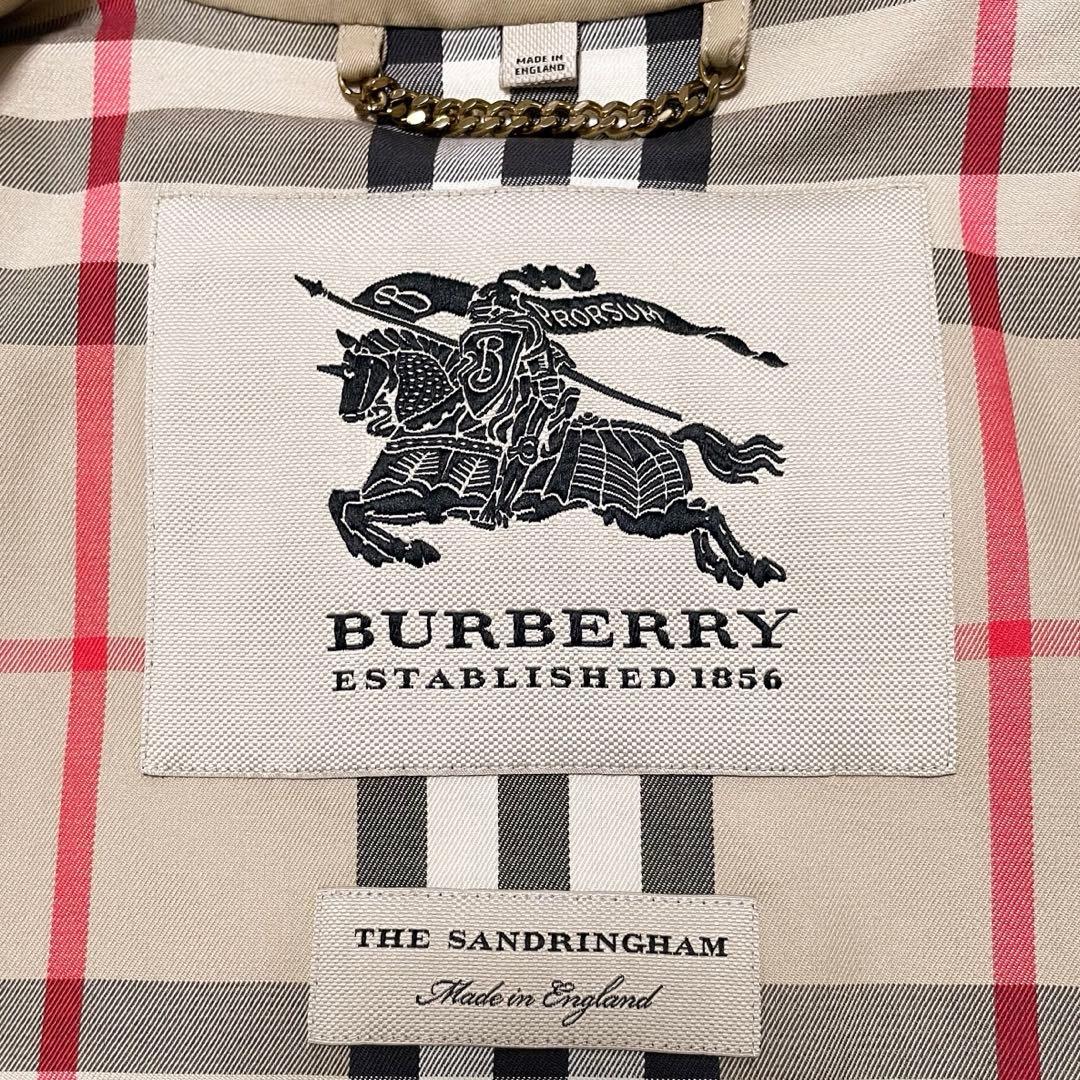 バーバリー SANDRINGHAM サンドリンガム ロング トレンチコート 50