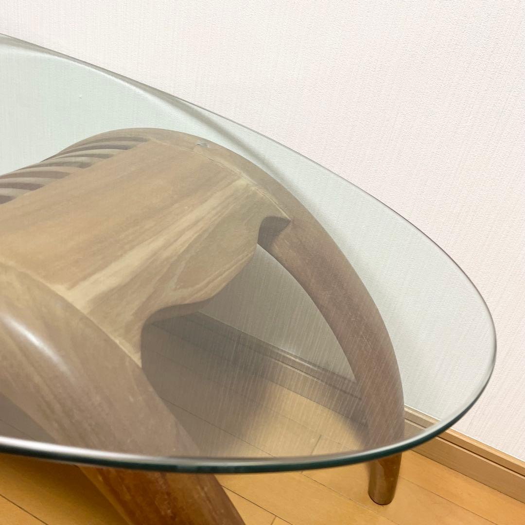 THE CONRAN SHOP ガラスローテーブル ヴィンテージ 木製フレーム