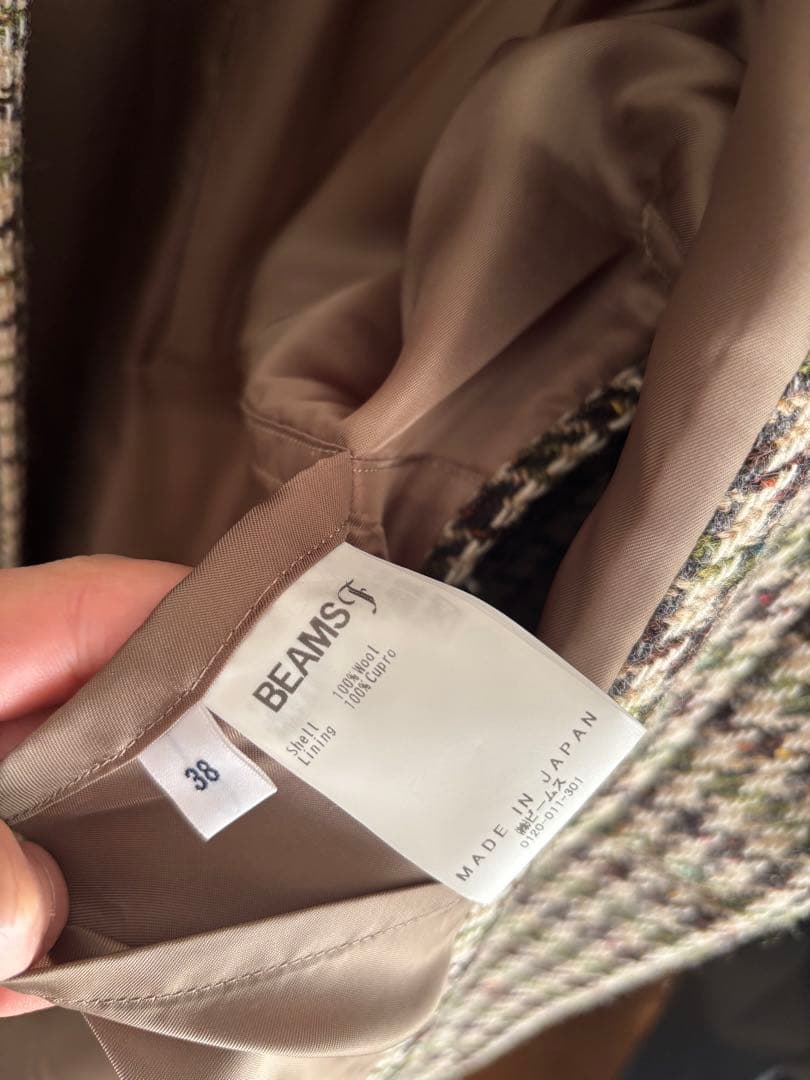 beamsf バルカラーコート　ツイード　W.BILL 38
