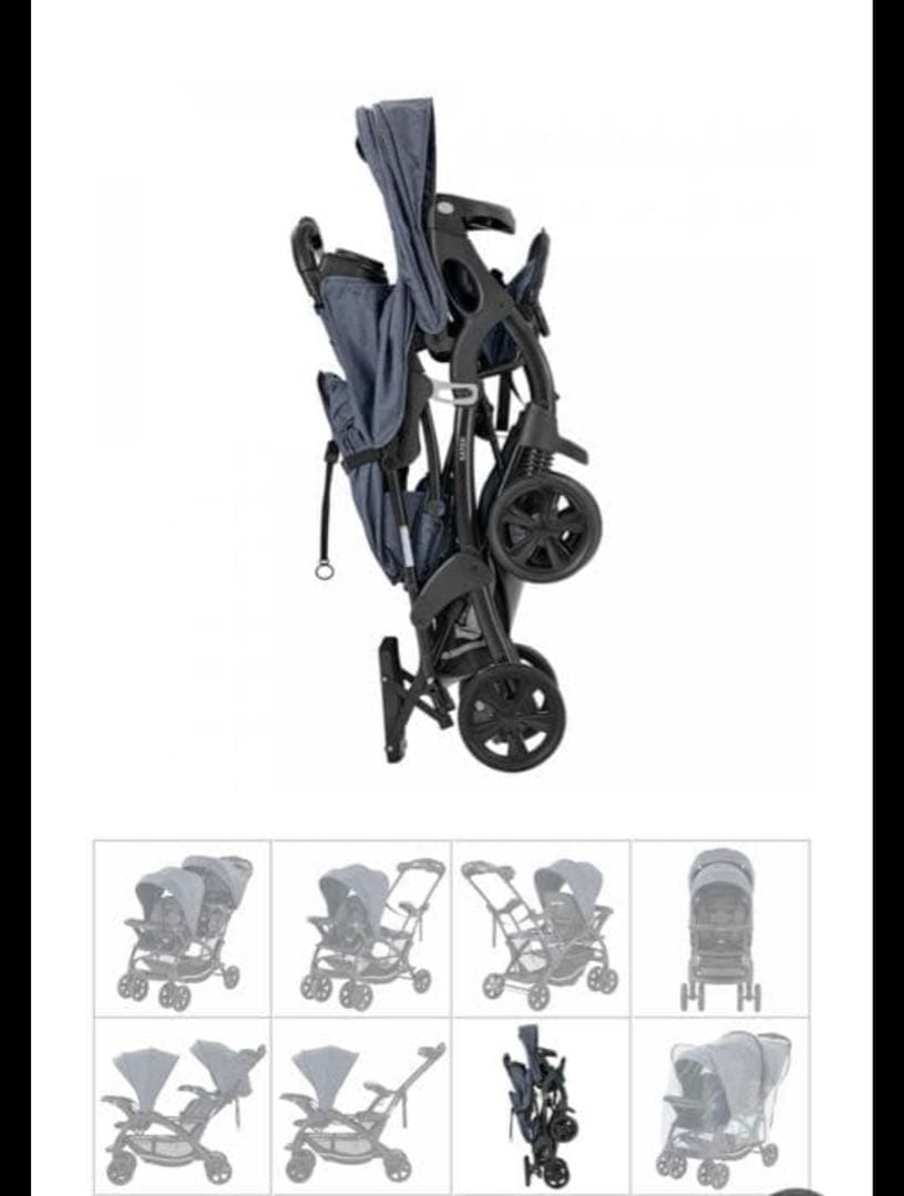 カトージ　ベビーカー　二人でゴーDX