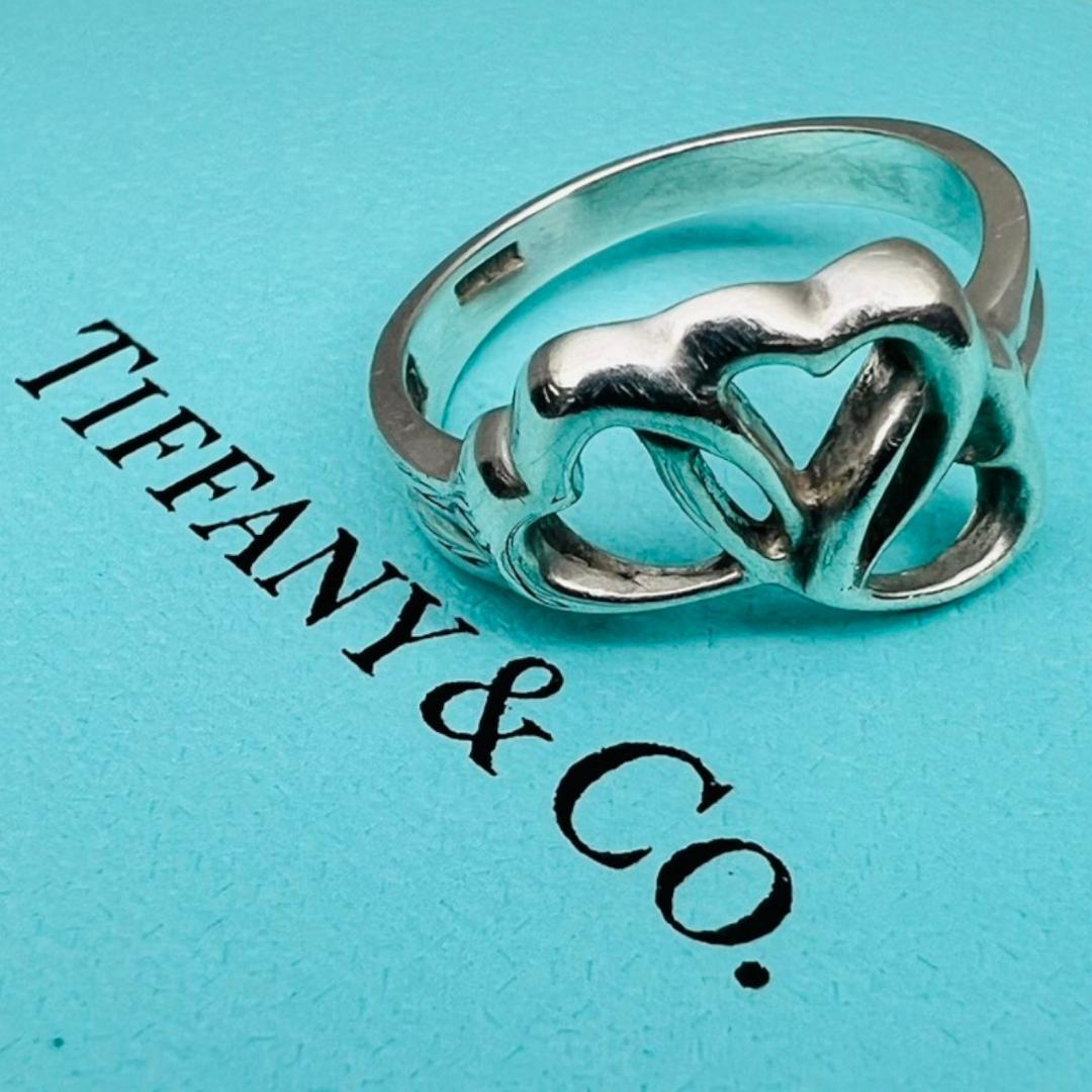 【極美品】TIFFANY 指輪 リング トリプルハート 925 シルバー 12号