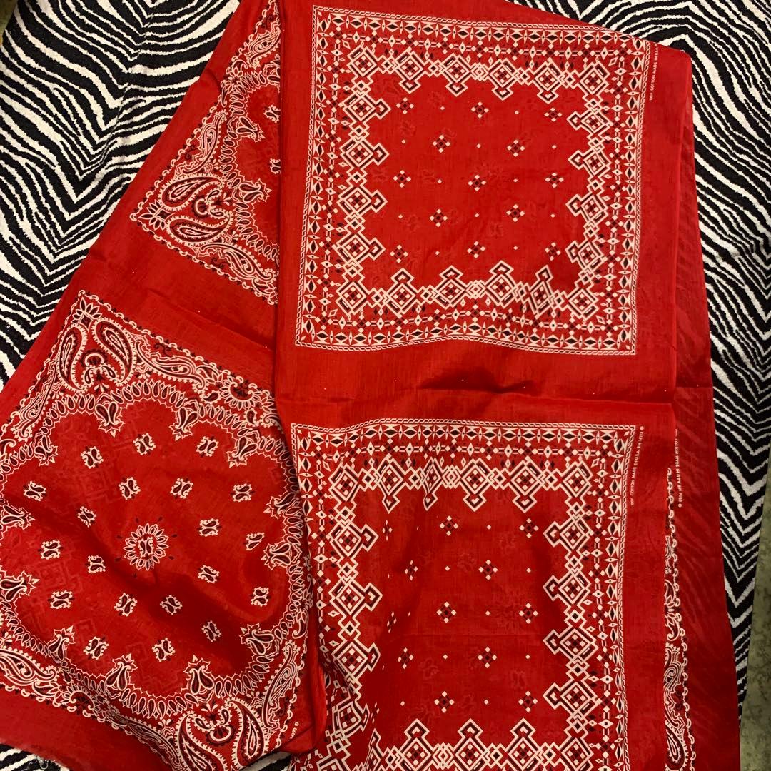 未裁断❗️vintage USA製 バンダナ dead stock ビンテージ