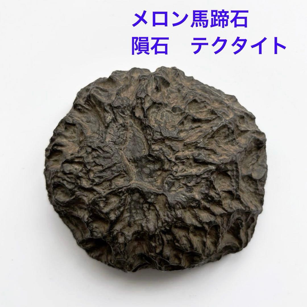 天然石　メロン馬蹄石　隕石　テクタイト　523g