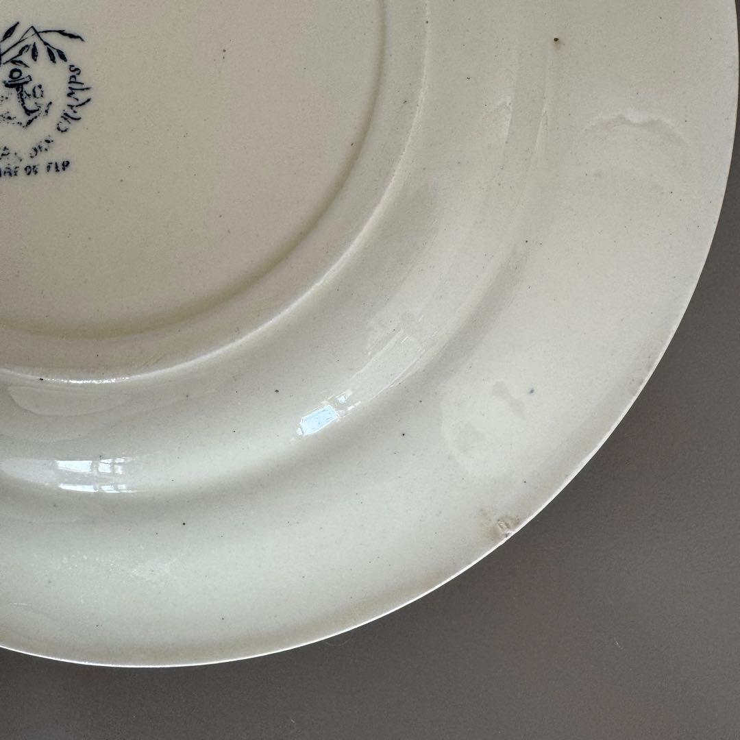 フランス アンティーク 蜂とお花のディナープレート②