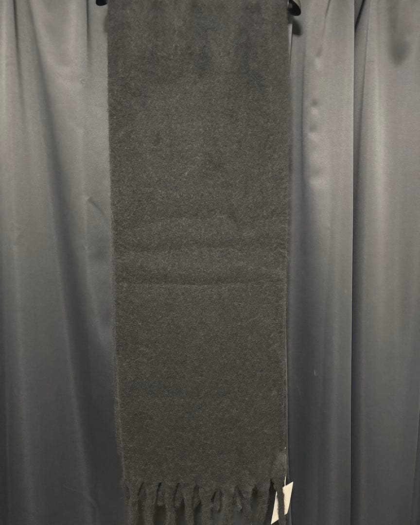 アクネストゥディオ　ストール　ブラック　サイズ40cm×250cm