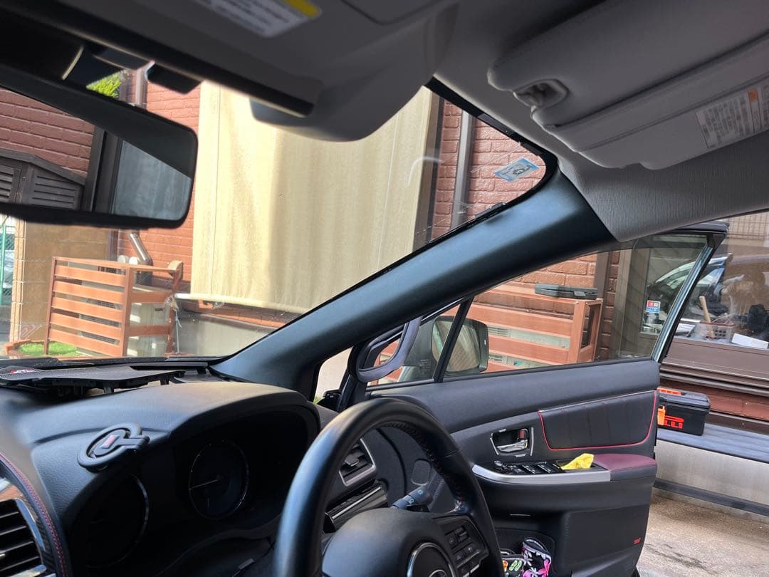 スバル WRX レヴォーグ VM スバル純正 Aピラーカバー 黒 左右セット美品