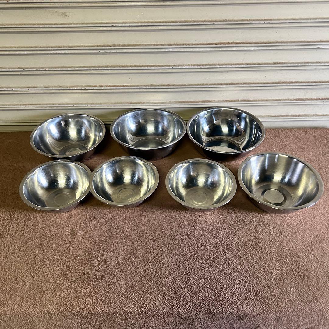 CL89★ステンレス製★ ボウル 15個 まとめて 調理器具 業務用 380