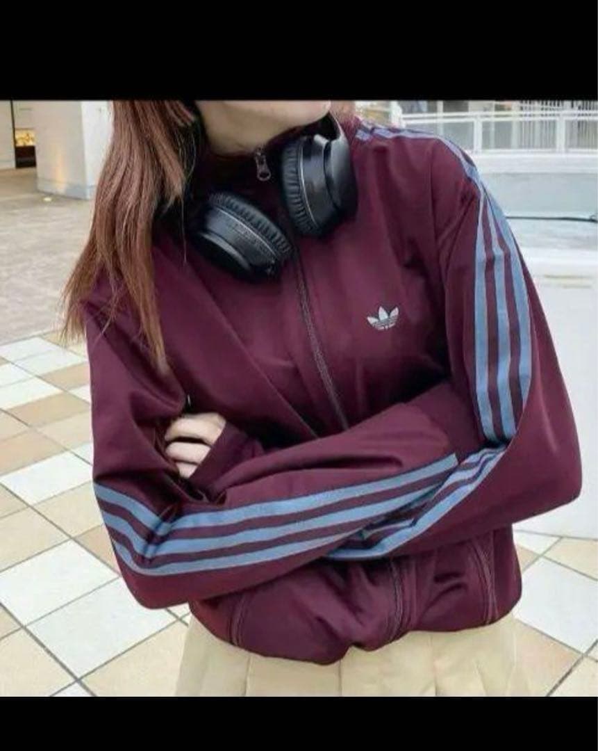 adidas トラックジャケット 完売商品 マルーン バーガンディ美品XSサイズ