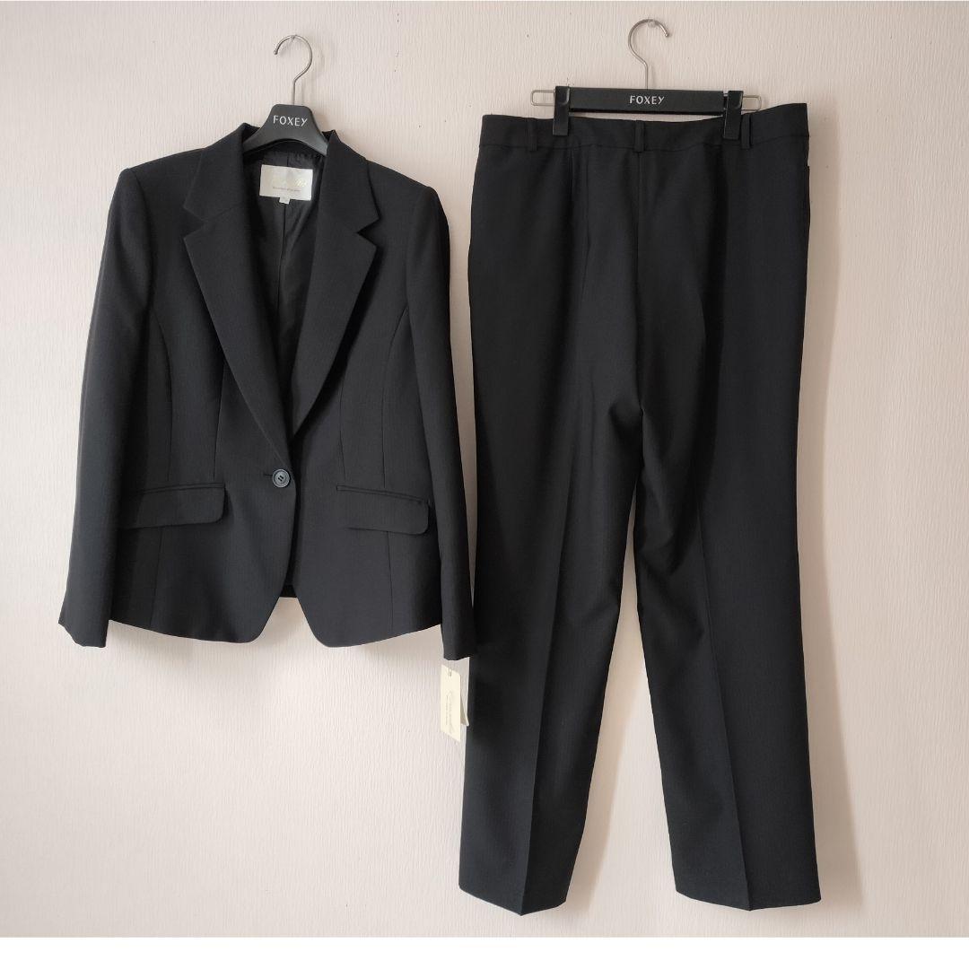 新品タグ付 Craselia 17号 大きいサイズ 黒 パンツスーツ