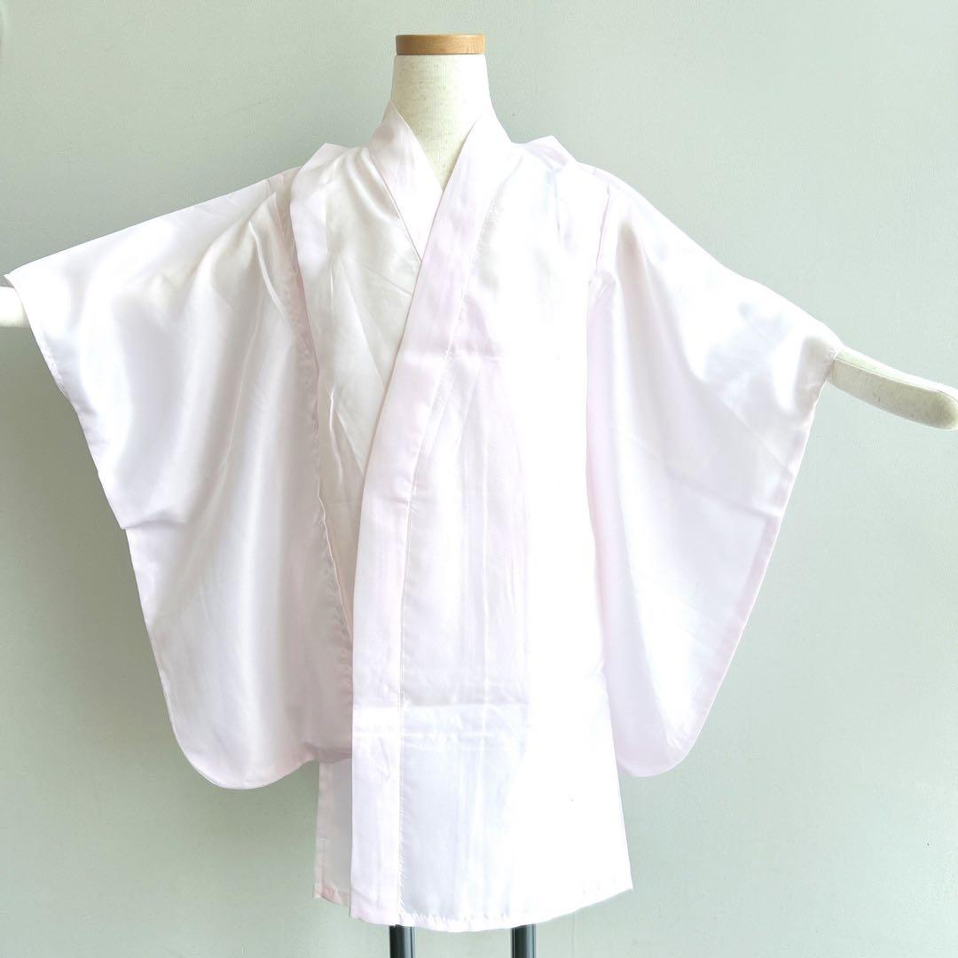 フルセット新品未使用　箱入り　七五三3歳　被布＆長着＆長襦袢＆小物　赤ピンク