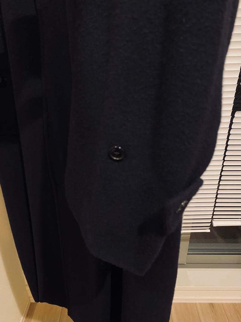 12/29限定割 24AW COMOLI カシミヤバルカラーコート 2 ネイビー