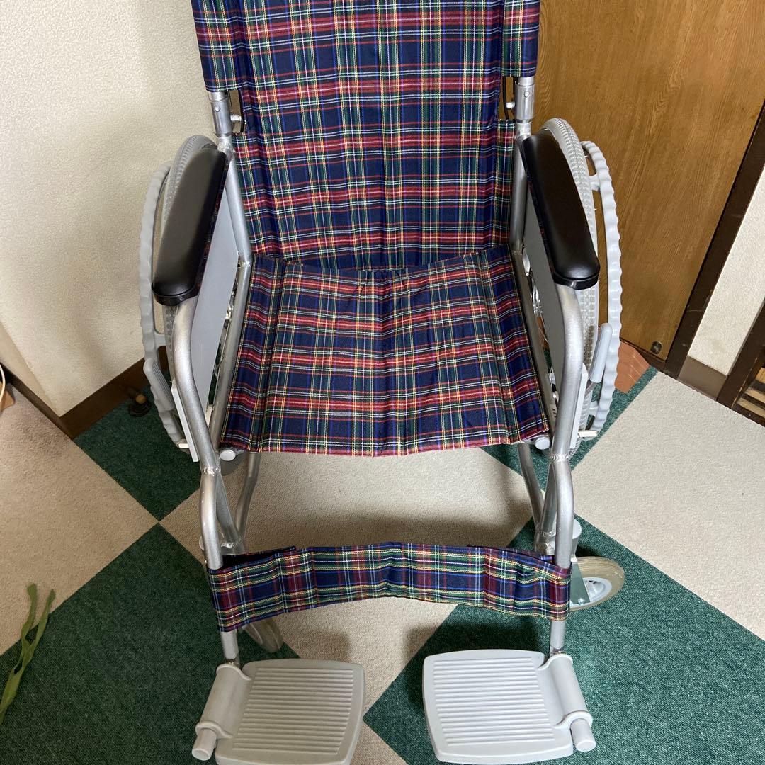 Tacaof 自走用車椅子 チェック柄