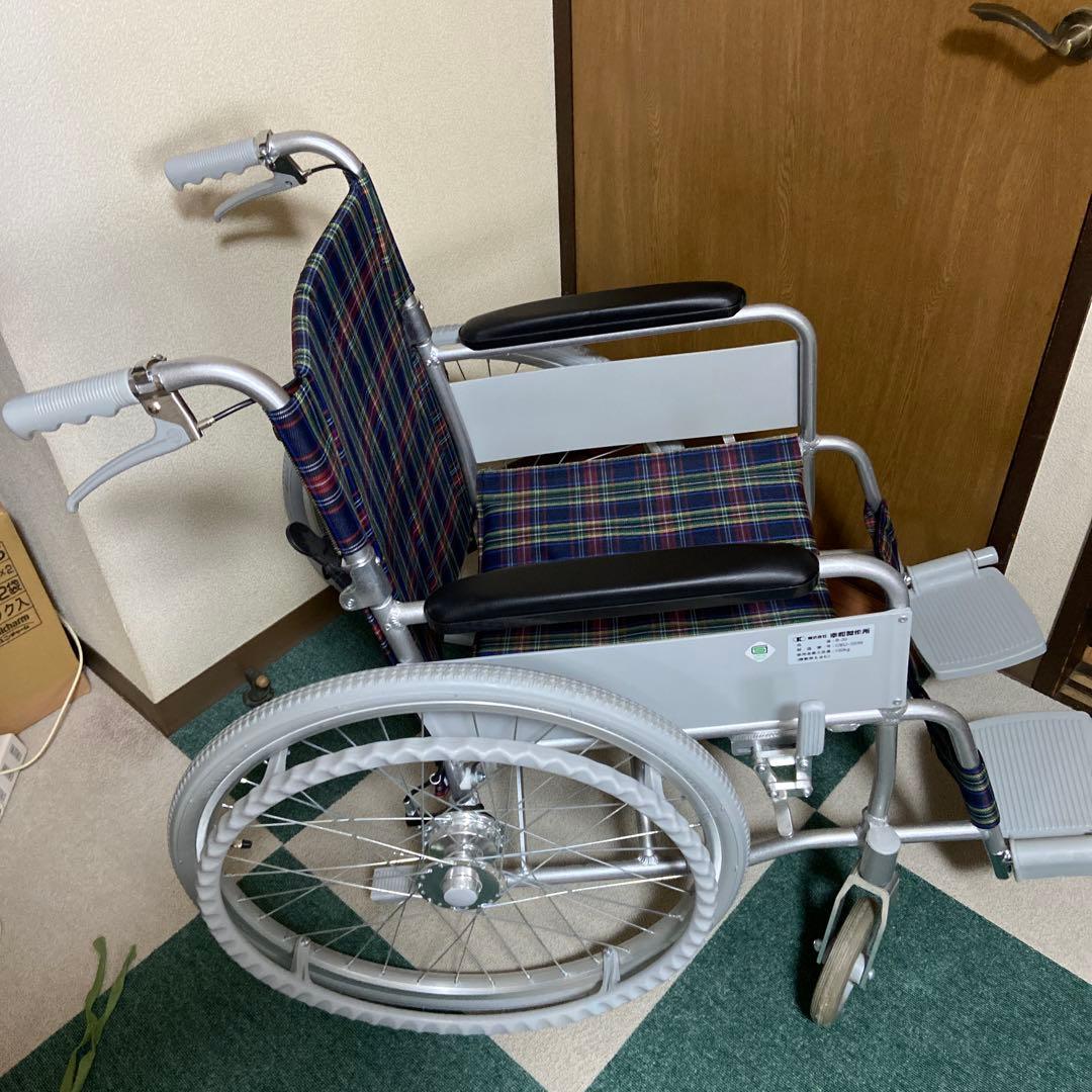 Tacaof 自走用車椅子 チェック柄