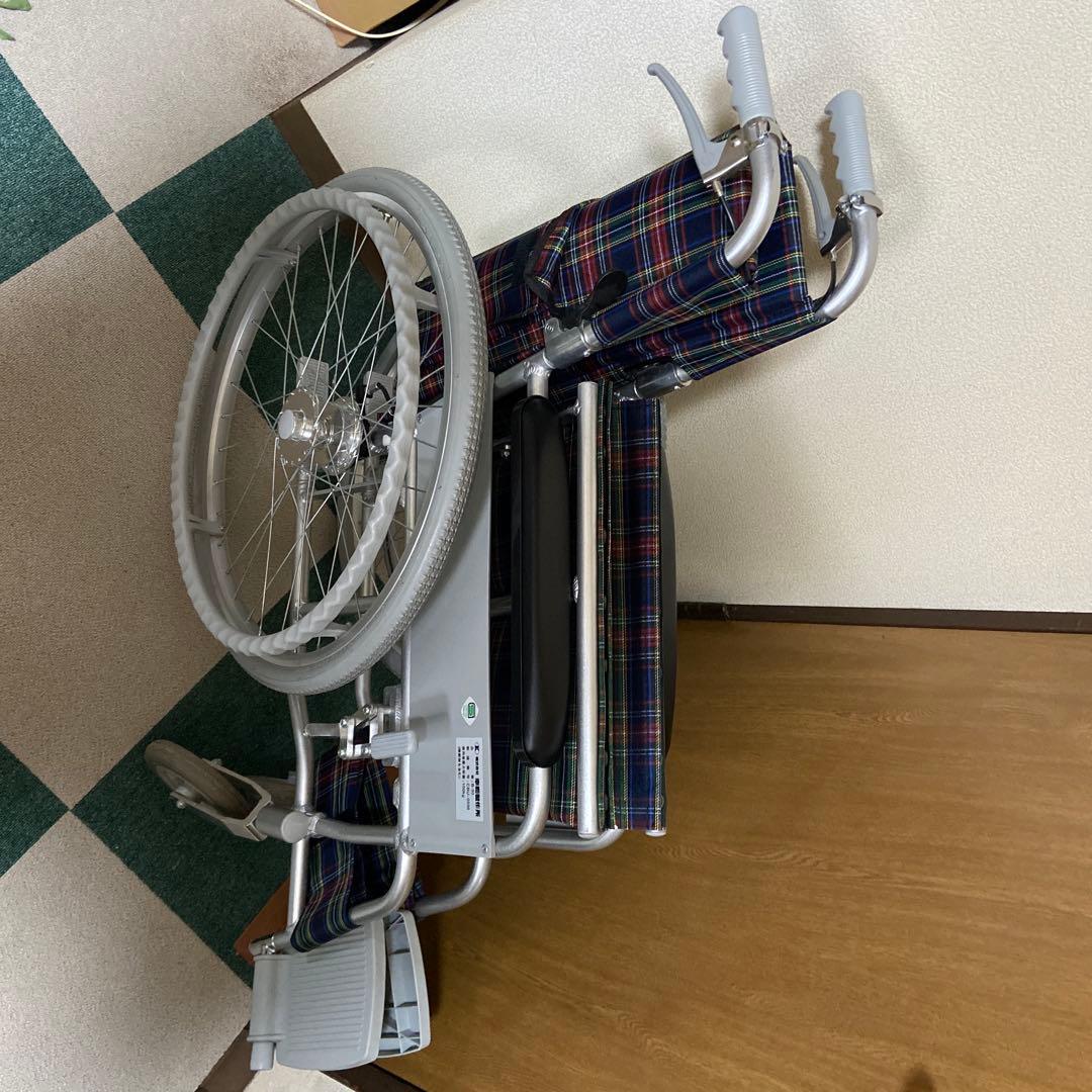 Tacaof 自走用車椅子 チェック柄