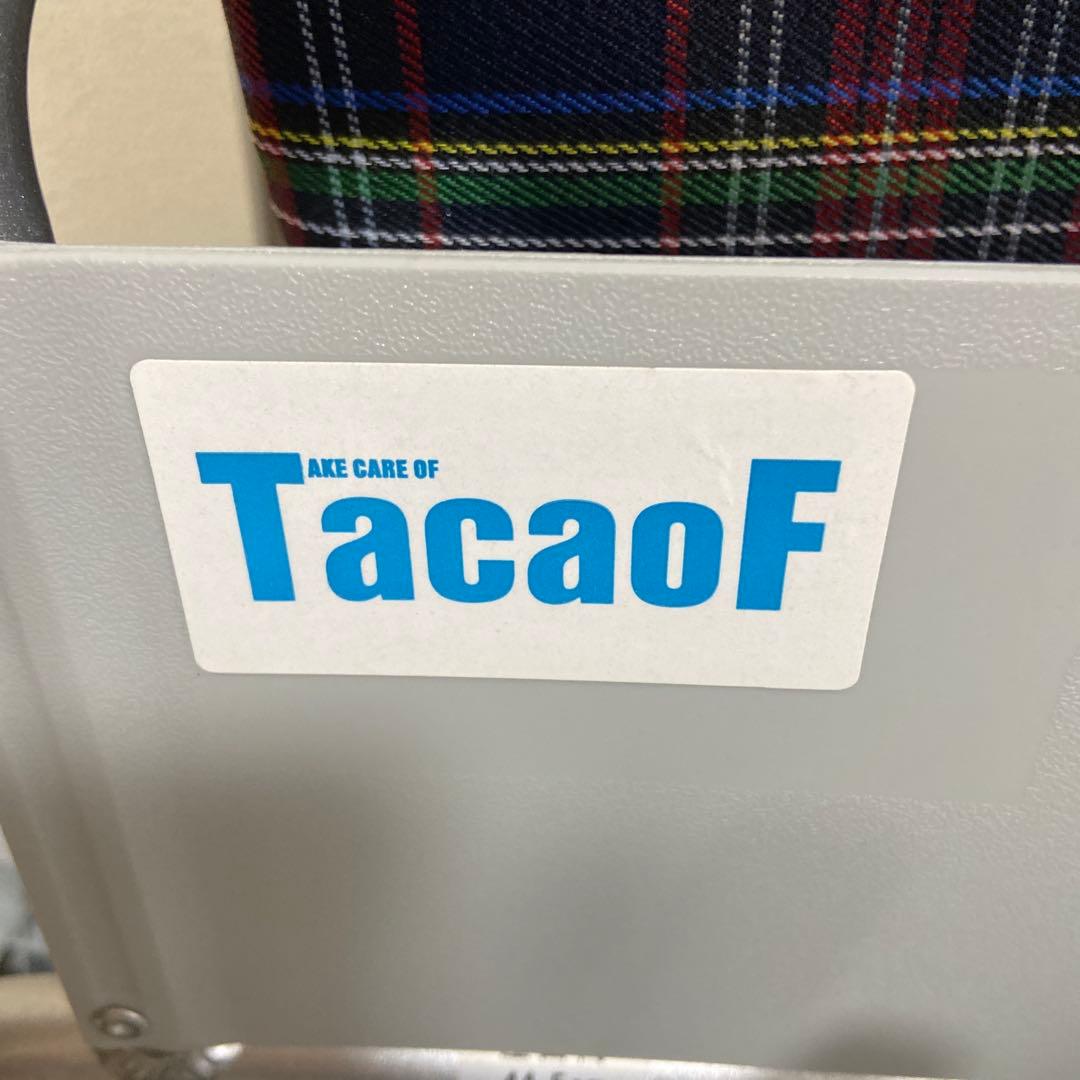 Tacaof 自走用車椅子 チェック柄