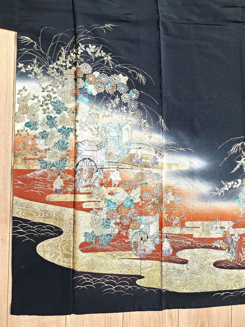 着物リメイクワンピース3605