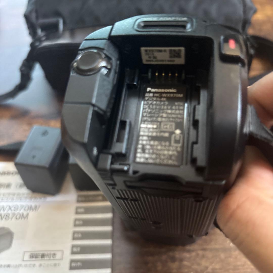 Panasonicデジタル4kビデオカメラHC-WX970M予備バッテリーSD付