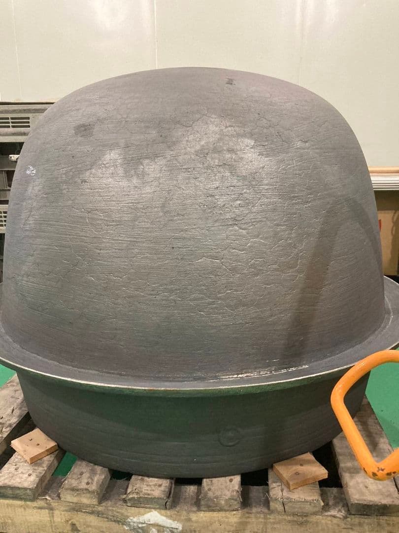 鋳鉄製 大型羽釜①　 新品未使用　直径約88cm 　お祭り　芋の子会　イベント
