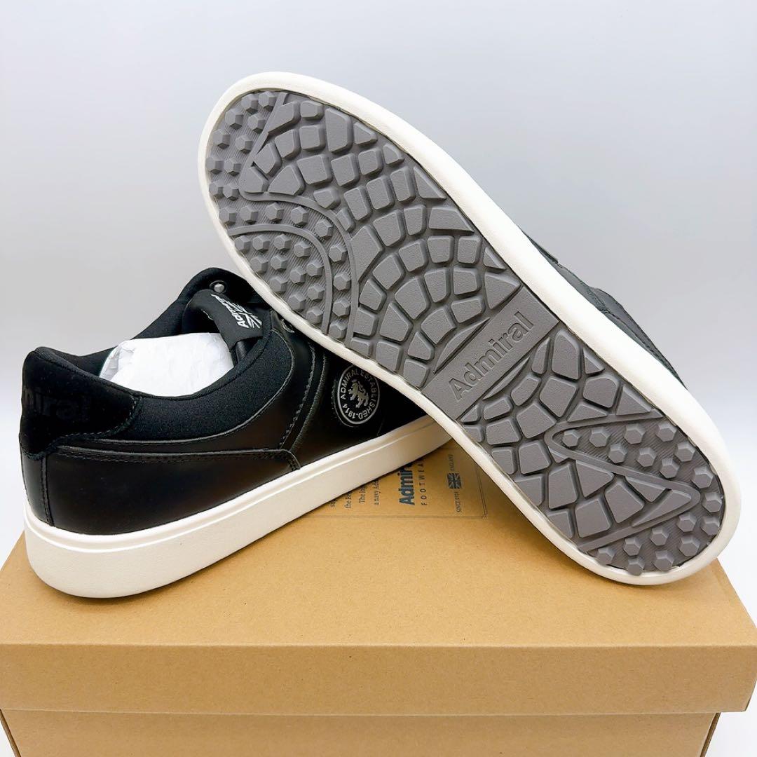 アドミラル ゴルフシューズ ローカット 黒 27cm 新品 防水 スパイクレス