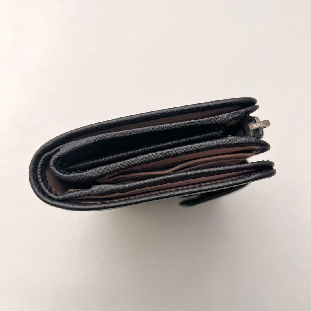 PRADA プラダ サフィアーノ バイカラー 二つ折り財布 ブラック0206-④