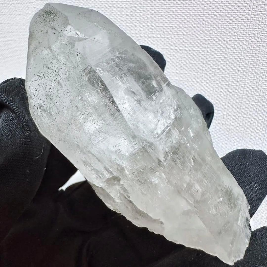 希少貴重マニハール産 高透明ヒマラヤ水晶クラスター クローライト共生A1215