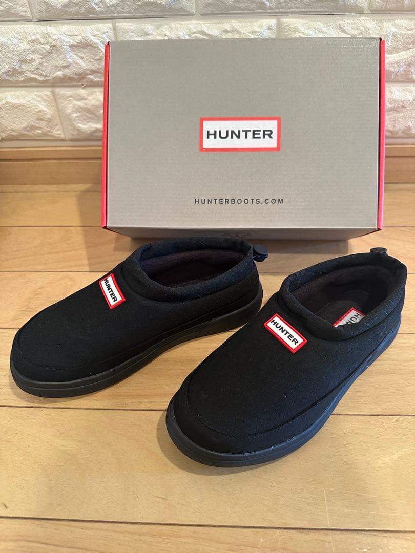 HUNTER ユニセックス イン/アウト ビーガン スエード ブラック24