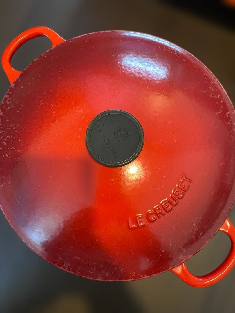 LE CREUSET 赤 両手鍋 26cm
